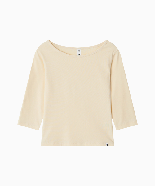 OHESHIO(オヘシオ)の「BASIC 3/4 SLEEVE T-SHIRT, BUTTER(Tシャツ/カットソー・レディース・その他・FREE)」の7枚目の写真