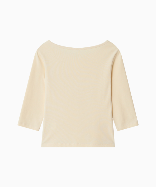 OHESHIO(オヘシオ)の「BASIC 3/4 SLEEVE T-SHIRT, BUTTER(Tシャツ/カットソー・レディース・その他・FREE)」の8枚目の写真