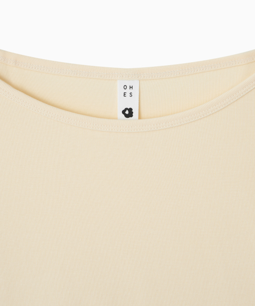 OHESHIO(オヘシオ)の「BASIC 3/4 SLEEVE T-SHIRT, BUTTER(Tシャツ/カットソー・レディース・その他・FREE)」の9枚目の写真