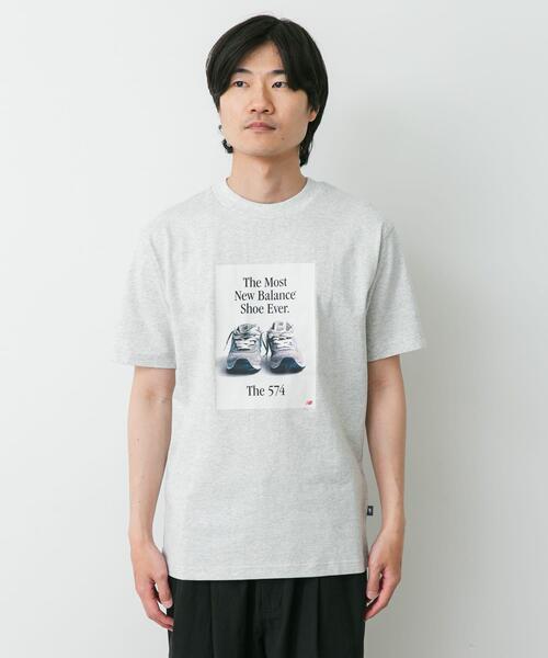 NEW BALANCE(ニューバランス)の「NEW BALANCE 574広告Tシャツ(Tシャツ/カットソー・メンズ・ブルー/グレー/ブラック・LARGE/X-LARGE/MEDIUM)」の4枚目の写真