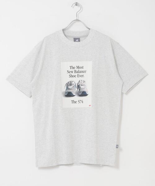 NEW BALANCE(ニューバランス)の「NEW BALANCE 574広告Tシャツ(Tシャツ/カットソー・メンズ・ブルー/グレー/ブラック・LARGE/X-LARGE/MEDIUM)」の7枚目の写真