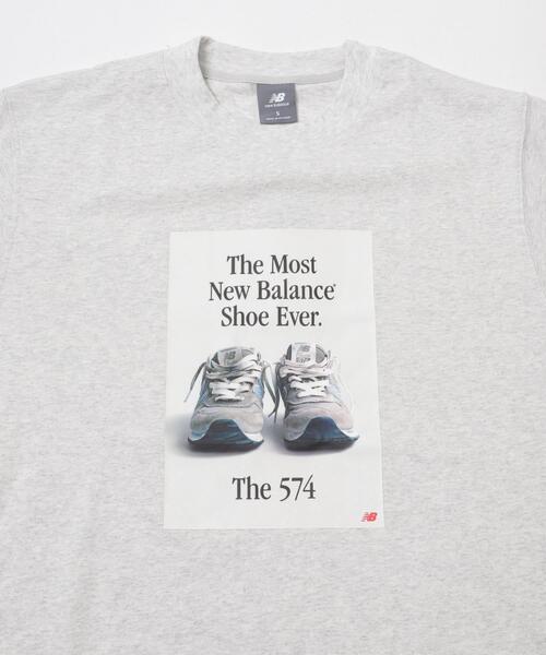 NEW BALANCE(ニューバランス)の「NEW BALANCE 574広告Tシャツ(Tシャツ/カットソー・メンズ・ブルー/グレー/ブラック・LARGE/X-LARGE/MEDIUM)」の8枚目の写真