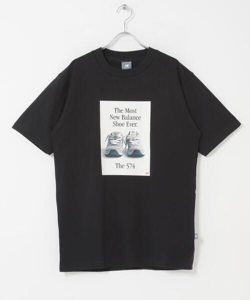 NEW BALANCE(ニューバランス)の「NEW BALANCE 574広告Tシャツ(Tシャツ/カットソー・メンズ・ブルー/グレー/ブラック・LARGE/X-LARGE/MEDIUM)」の9枚目の写真