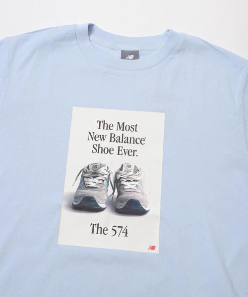 NEW BALANCE(ニューバランス)の「NEW BALANCE 574広告Tシャツ(Tシャツ/カットソー・メンズ・ブルー/グレー/ブラック・LARGE/X-LARGE/MEDIUM)」の12枚目の写真