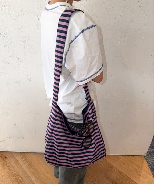 sedacle（セダクル）の「2wayリバーシブルアソート柄バッグ（ショルダーバッグ・レディース・ネイビー/ベージュ系/チェック・FREE）」の11枚目の写真