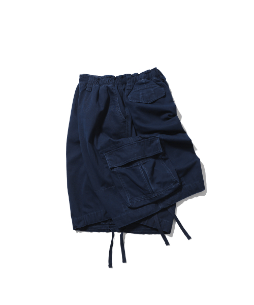 ANGLAN(アングラン)の「Military Cargo Half Pants - Navy(その他パンツ・メンズ・その他・1/2)」の1枚目の写真