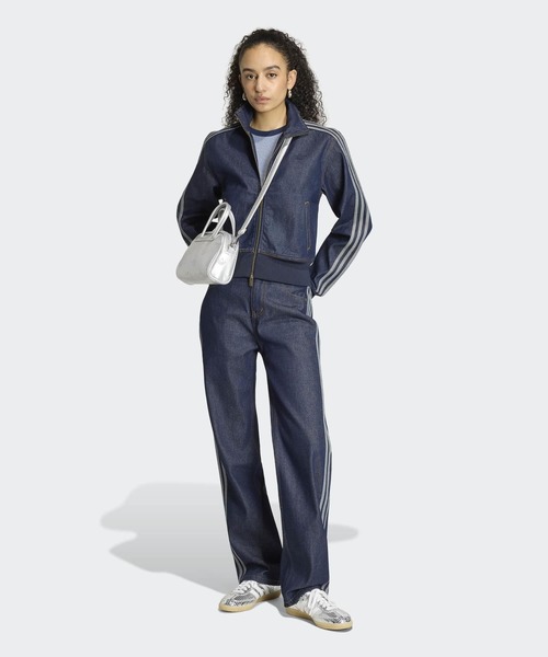 adidas(アディダス)の「ファイヤーバード トラックトップ デニム / FIREBIRD TRACKTOP DENIM / アディダスオリジナルス adidas Originals(デニムジャケット・レディース・ブルー・SMALL/MEDIUM/LARGE/X-SMALL/X-LARGE/XX-LARGE)」の5枚目の写真