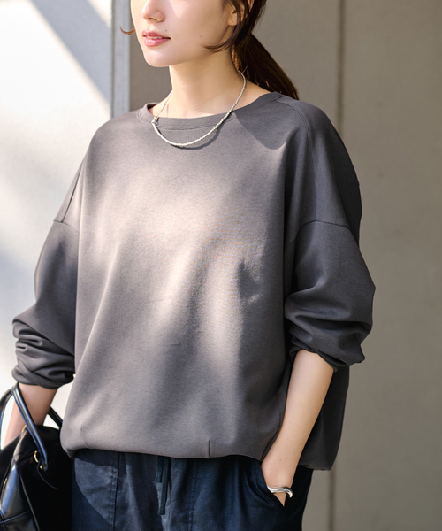 FRAMeWORK(フレームワーク)の「≪WEB限定 / 新色 /追加≫コクーンプルオーバー(Tシャツ/カットソー・レディース・グレー/マルチ/ホワイト/ブラック・FREE)」の20枚目の写真