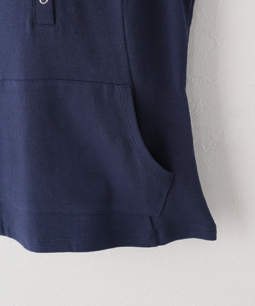 Knuth Marf(クヌースマーフ)の「Knuth Marf / クヌースマーフ snap-button hoodie(その他トップス・レディース・ネイビー/チャコールグレー/ホワイト・FREE)」の11枚目の写真