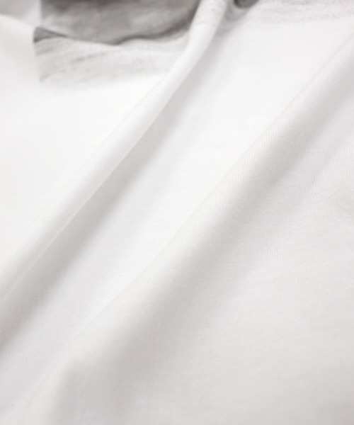 ISOOK(アイスー)の「モノクロフォトプリントT(kiharu) / グラフィック 半袖 オーバーサイズ ビックシルエット メンズライク モード モノトーン(Tシャツ/カットソー・レディース・ホワイト/ブラック・FREE)」の9枚目の写真