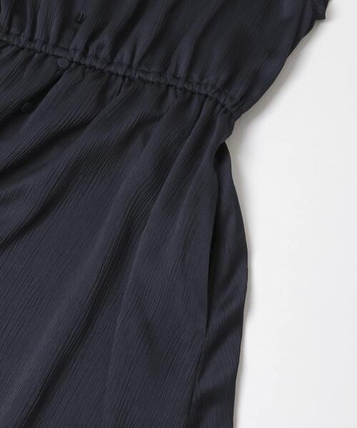 URBAN RESEARCH ROSSO WOMEN（アーバンリサーチ　ロッソ）の「楊柳サテンウエストマークワンピース（ワンピース・レディース・オフホワイト/ネイビー/ブラウン・FREE）」の9枚目の写真