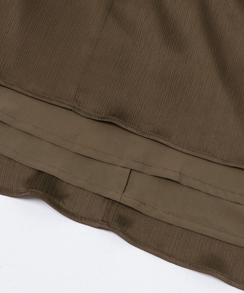 URBAN RESEARCH ROSSO WOMEN(アーバンリサーチ ロッソ)の「楊柳サテンウエストマークワンピース(ワンピース・レディース・オフホワイト/ネイビー/ブラウン・FREE)」の18枚目の写真