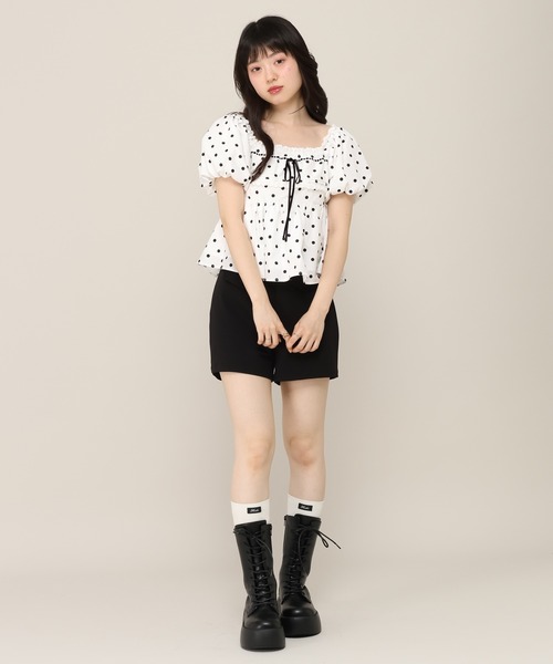 Heather（ヘザー）の「アソートリボンレースブラウス（半袖）　1052080（シャツ/ブラウス・レディース・ホワイト系その他/ブラウン系その他・FREE）」の9枚目の写真