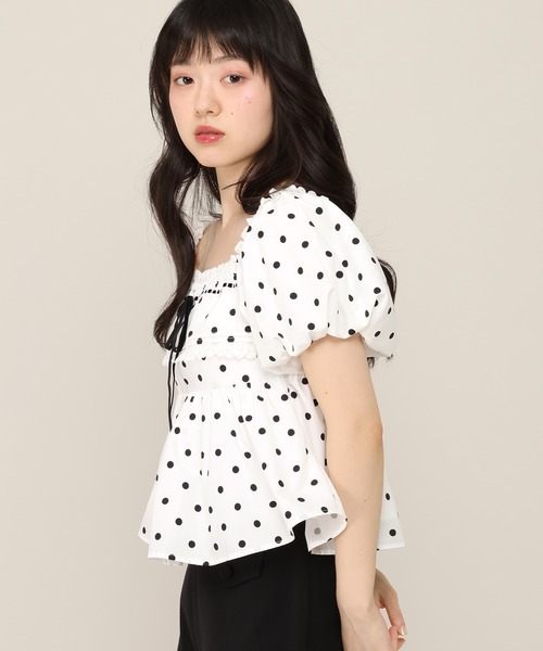 Heather（ヘザー）の「アソートリボンレースブラウス（半袖）　1052080（シャツ/ブラウス・レディース・ホワイト系その他/ブラウン系その他・FREE）」の11枚目の写真