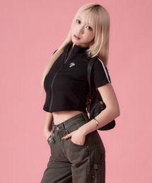 mindseeker girls | Side-stripe Zip-up Track Jacket / サイドストライプジップアップトラックジャケット(ポロシャツ)