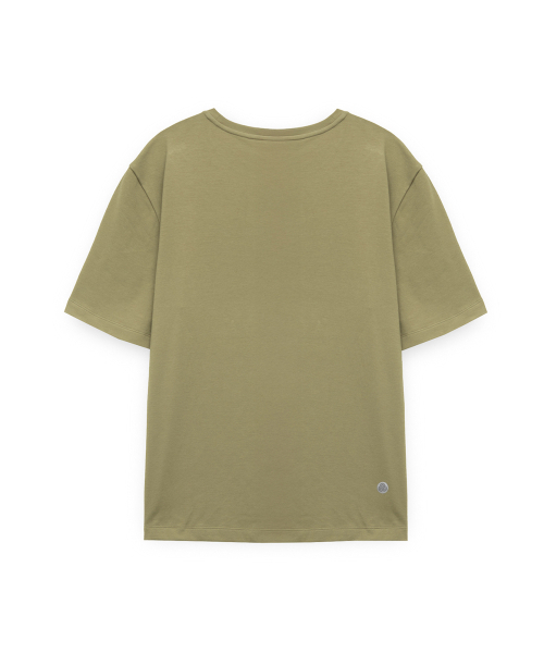BROWNYARD BALANCE（ブラウンヤード・バランス）の「リラックスハーフスリーブ、オリーブ（Tシャツ/カットソー・メンズ・その他・3/4/5/6）」の2枚目の写真