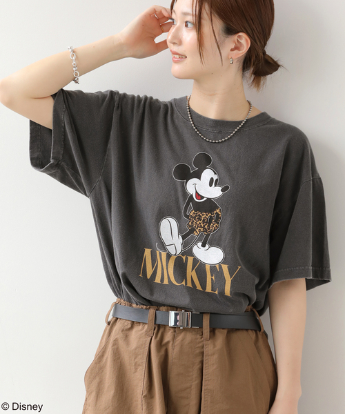 GOOD ROCK SPEED(グッドロックスピード)の「別注【GOOD ROCK SPEED / グッドロックスピード】<MICKEY MOUSE>Tシャツ(Tシャツ/カットソー・レディース・ブラックミックス/ブラック×ブラック/ホワイト系その他・MEDIUM)」の12枚目の写真