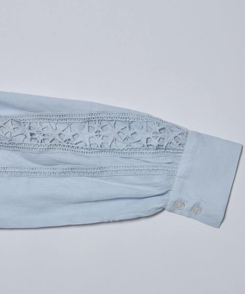 CONVERSE TOKYO（コンバーストウキョウ）の「STAR★ LACE OVERSIZED SHIRT（シャツ/ブラウス・レディース・ブラック/ピンク/サックスブルー/ホワイト・FREE）」の19枚目の写真