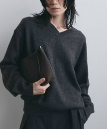 anuke　Wool Vneck Knit ウールVネックニット/62620530