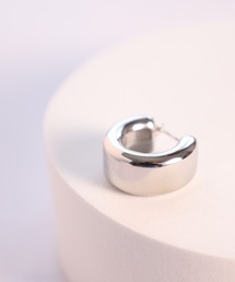 EVERMETAL 日本製 サージカルステンレス 316L 金属アレルギー対応 フープ ピアス ユニセックス 男女兼用