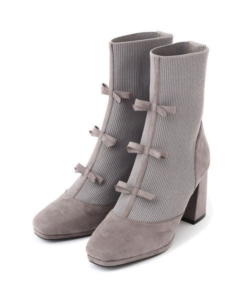 JILL by JILL STUART(ジルバイジルスチュアート)の「ミニリボンニットブーツ(ブーツ・レディース・グレー/ブラック・LARGE/MEDIUM/SMALL)」の11枚目の写真