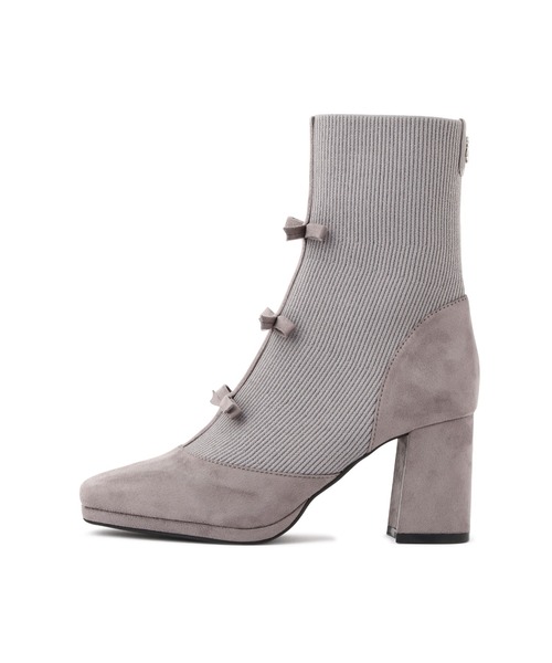 JILL by JILL STUART(ジルバイジルスチュアート)の「ミニリボンニットブーツ(ブーツ・レディース・グレー/ブラック・LARGE/MEDIUM/SMALL)」の12枚目の写真