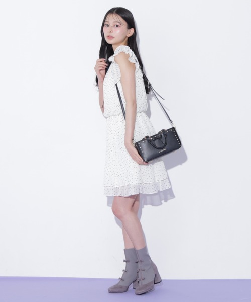 JILL by JILL STUART(ジルバイジルスチュアート)の「ミニリボンニットブーツ(ブーツ・レディース・グレー/ブラック・LARGE/MEDIUM/SMALL)」の5枚目の写真
