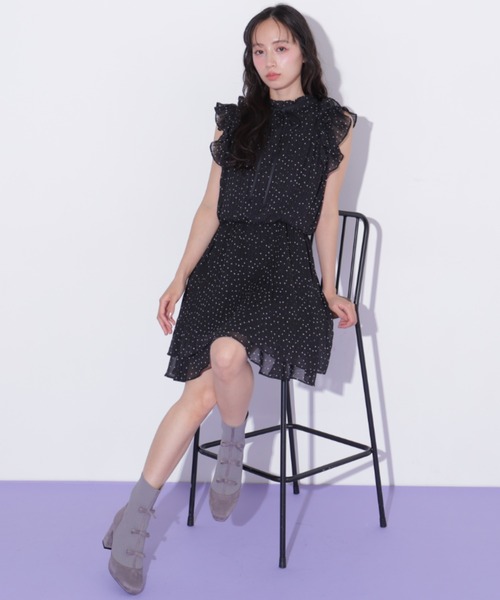 JILL by JILL STUART(ジルバイジルスチュアート)の「ミニリボンニットブーツ(ブーツ・レディース・グレー/ブラック・LARGE/MEDIUM/SMALL)」の8枚目の写真