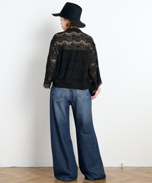 AP STUDIO(エーピーストゥディオ)の「【ICON DENIM/アイコンデニム】DEBBY DENIM(DEEP BLUE)(デニムパンツ・レディース・ブルー系その他・26/25/24/27)」の2枚目の写真