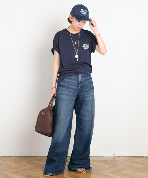 AP STUDIO(エーピーストゥディオ)の「【ICON DENIM/アイコンデニム】DEBBY DENIM(DEEP BLUE)(デニムパンツ・レディース・ブルー系その他・26/25/24/27)」の3枚目の写真