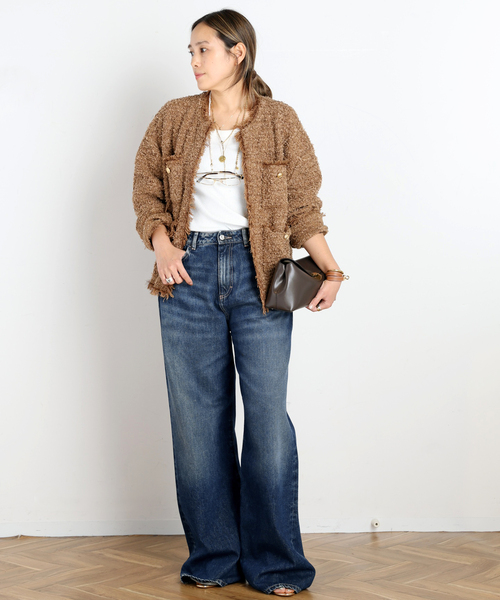 AP STUDIO(エーピーストゥディオ)の「【ICON DENIM/アイコンデニム】DEBBY DENIM(DEEP BLUE)(デニムパンツ・レディース・ブルー系その他・26/25/24/27)」の6枚目の写真