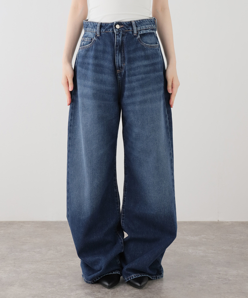 AP STUDIO(エーピーストゥディオ)の「【ICON DENIM/アイコンデニム】DEBBY DENIM(DEEP BLUE)(デニムパンツ・レディース・ブルー系その他・26/25/24/27)」の9枚目の写真