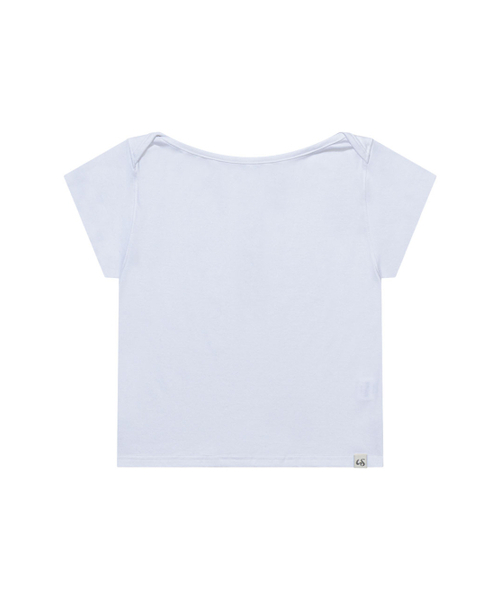 UGLY SHADOW(アグリーシャドウ)の「ベーシックエッセンシャルリップボートトップ(ホワイト)(Tシャツ/カットソー・レディース・その他・1/2)」の2枚目の写真