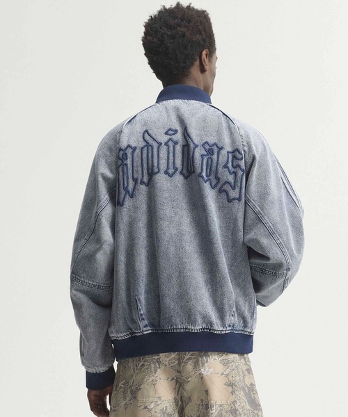 adidas(アディダス)の「adidas/アディダス SST TRACK TOP デニムジャケット トレフォイル スリーストライプ インディゴブルー メンズ ストリート 2026秋冬 秋服(デニムジャケット・メンズ・ブルー・S/M/L/XL)」の4枚目の写真