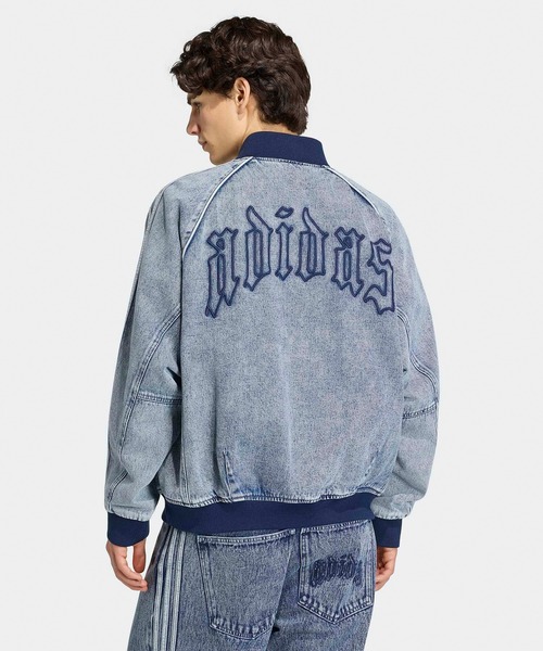 adidas(アディダス)の「adidas/アディダス SST TRACK TOP デニムジャケット トレフォイル スリーストライプ インディゴブルー メンズ ストリート 2026秋冬 秋服(デニムジャケット・メンズ・ブルー・S/M/L/XL)」の10枚目の写真