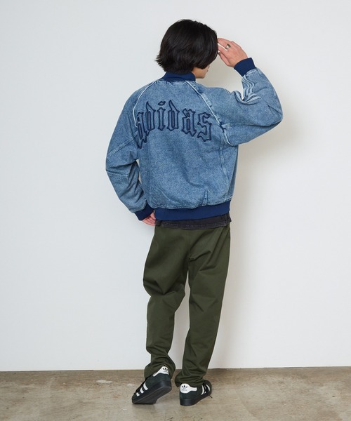 adidas(アディダス)の「adidas/アディダス SST TRACK TOP デニムジャケット トレフォイル スリーストライプ インディゴブルー メンズ ストリート 2026秋冬 秋服(デニムジャケット・メンズ・ブルー・S/M/L/XL)」の18枚目の写真