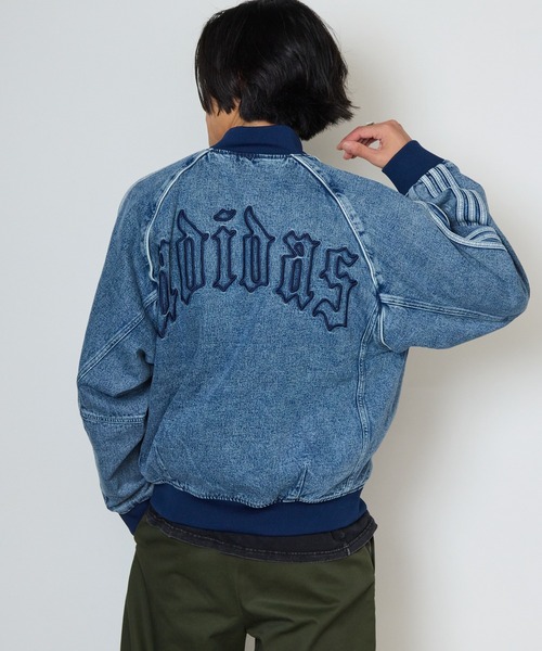 adidas(アディダス)の「adidas/アディダス SST TRACK TOP デニムジャケット トレフォイル スリーストライプ インディゴブルー メンズ ストリート 2026秋冬 秋服(デニムジャケット・メンズ・ブルー・S/M/L/XL)」の14枚目の写真