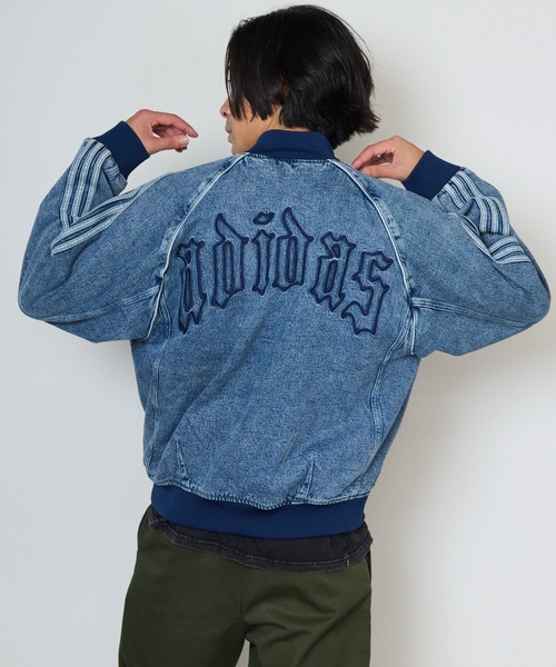 adidas(アディダス)の「adidas/アディダス SST TRACK TOP デニムジャケット トレフォイル スリーストライプ インディゴブルー メンズ ストリート 2026秋冬 秋服(デニムジャケット・メンズ・ブルー・S/M/L/XL)」の15枚目の写真