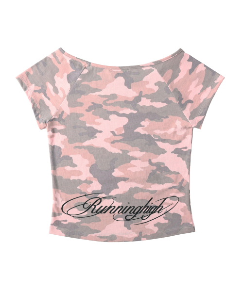 runningHIGH（ランニングハイ）の「カモフラージュ H/S Tシャツ [ピンク]（Tシャツ/カットソー・レディース・その他・FREE）」の10枚目の写真