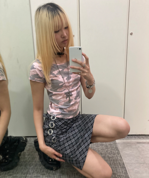 runningHIGH（ランニングハイ）の「カモフラージュ H/S Tシャツ [ピンク]（Tシャツ/カットソー・レディース・その他・FREE）」の14枚目の写真