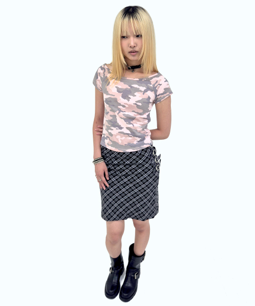 runningHIGH（ランニングハイ）の「カモフラージュ H/S Tシャツ [ピンク]（Tシャツ/カットソー・レディース・その他・FREE）」の5枚目の写真