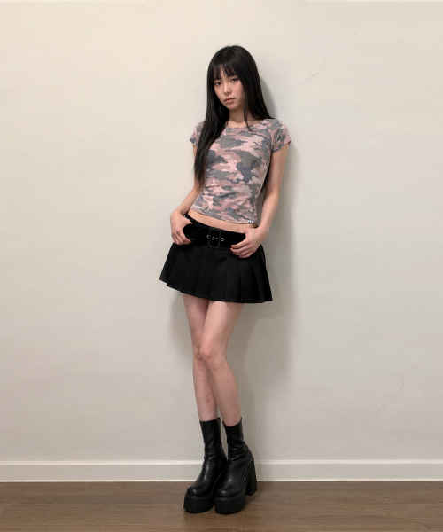 runningHIGH（ランニングハイ）の「カモフラージュ H/S Tシャツ [ピンク]（Tシャツ/カットソー・レディース・その他・FREE）」の7枚目の写真