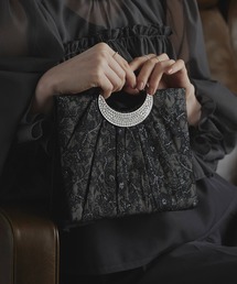 ビジュー ハンドル スパンコール 刺繍 レース ハンドバッグ ｜ レディースバッグ・結婚式バッグ・パーティー用バッグ・フォーマルバッグ・パーティーバッグ・鞄・ハンドバック