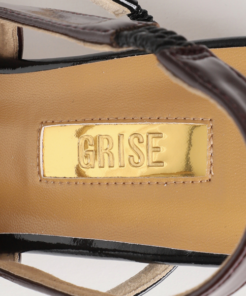 GRISE（グリーズ）の「《追加 / WEB+一部店舗限定》GRISE4cmナロースクエアウェーブスリングバック（パンプス・レディース・ブラック/ボルドー/アイボリー/ブラック×ブラック・25cm/24.5cm/24cm/23.5cm/23cm/22.5cm/22cm）」の17枚目の写真