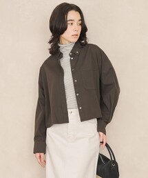UNFILO DENIM クロップドシャツ