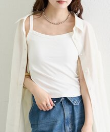 26AWパット付きバックシャンレースキャミソール