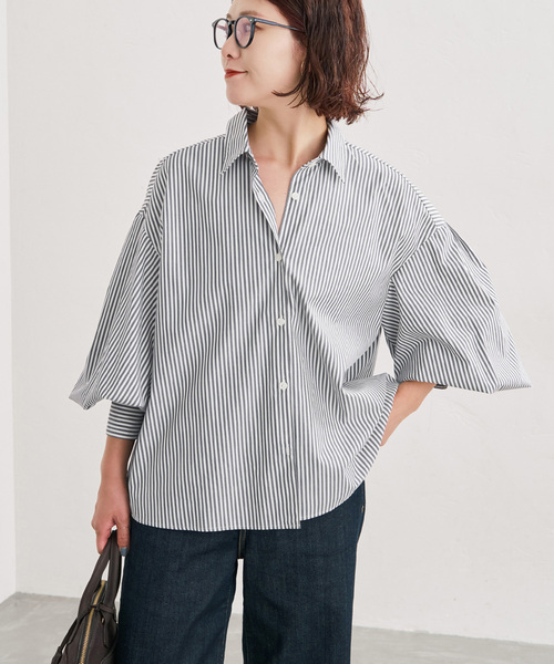 Spick & Span(スピックアンドスパン)の「CO/PEギャザースリーブシャツ(シャツ/ブラウス・レディース・その他10/マルチ・FREE)」の17枚目の写真