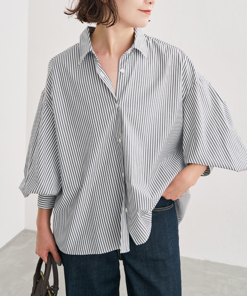 Spick & Span(スピックアンドスパン)の「CO/PEギャザースリーブシャツ(シャツ/ブラウス・レディース・その他10/マルチ・FREE)」の18枚目の写真