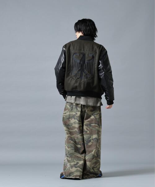 DANKE SCHON(ダンケシェーン)の「DankeSchon/ダンケシェーン/STADIUM JACKET STUDS EAGLE(スタジャン・メンズ・ブラック/カーキ・M/L)」の11枚目の写真