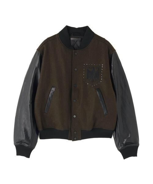 DANKE SCHON(ダンケシェーン)の「DankeSchon/ダンケシェーン/STADIUM JACKET STUDS EAGLE(スタジャン・メンズ・ブラック/カーキ・M/L)」の13枚目の写真